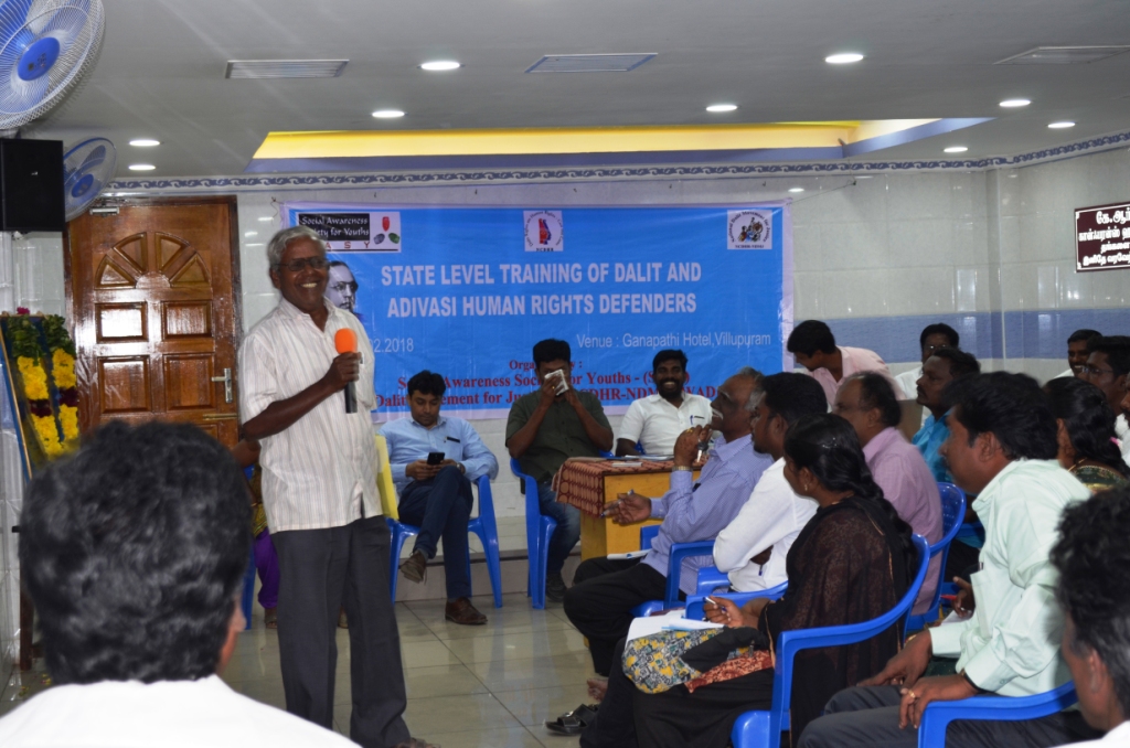 State level training of Dalit & Adivasi Human Rights Defenders on 25th Feb 2018-10