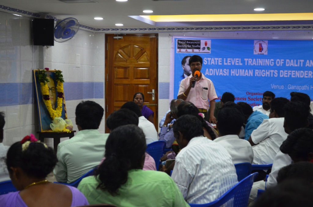 State level training of Dalit & Adivasi Human Rights Defenders on 25th Feb 2018-9